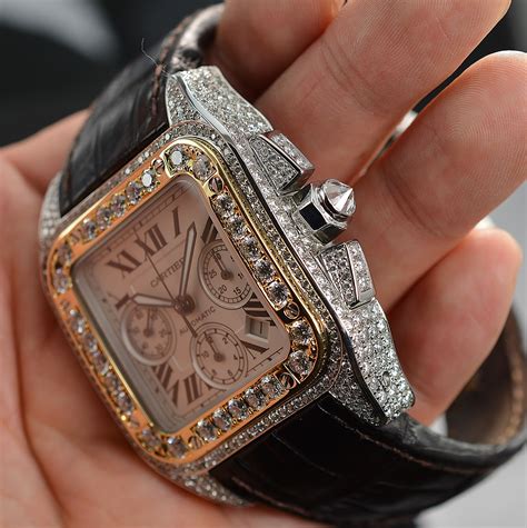 cartier santos 100 xl diamond